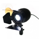 Gekko KIT-K7-DS (KITK7DS) k7 lamphead, SILVER with barn doors, diffusion, CTO, articulated bracket to cold shoe, Power in to D-tap cable 1000mm Gekko KIT-K7-DS (KITK7DS) k7 lamphead, SILVER with barn doors, diffusion, CTO, articulated bracket to cold shoe, Power in to D-tap cable 1000mm